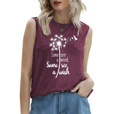 Women Wish Tank Some See A Weed Others See A Wish T-Shirt Weed Lover Shirt