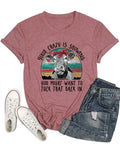 Women Your Crazy is Showing T-Shirt Funny Cow Graphic Tee Tops