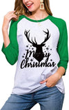 Chemise de joyeux noël pour femmes, chemisier de famille de noël