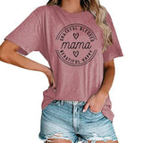 T-Shirt femme maman reconnaissante bénie belle heureuse
