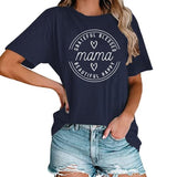 T-Shirt femme maman reconnaissante bénie belle heureuse