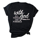 Frauen mit Gott, alle Dinge sind möglich T-Shirt