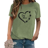 Damen-Hundemama-Shirt mit Namen, Geschenk für Hundeliebhaber
