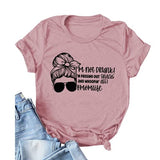 Damen Momlife T-Shirt mit Aufschrift „Ich bin nicht betrunken, ich gebe Snacks raus und schreie den Arsch“