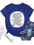 Drinking Christmas T-Shirt Dancer Prancer Moscato Vodka Tequila Blitzen Shirt