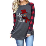 Christmas Shirt for Women Baby It's Cold Outside Long Sleeve Blouse