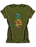 Women Colorful Pineapple T-Shirt
