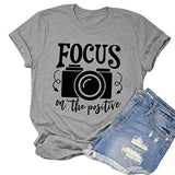 Focus On The Positive T-Shirt for Women Positive Graphic Shirt
