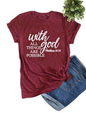 Frauen mit Gott, alle Dinge sind möglich T-Shirt