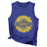 Beste Mama aller Zeiten im Sonnenblumen-Tank-Shirt für Frauen
