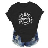Women Resting Beach Face T-Shirt