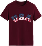 Women American Flag Shirt Patriotic T-Shirts July 4th Tees Tops