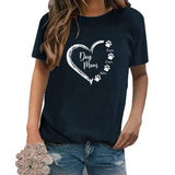 Damen-Hundemama-Shirt mit Namen, Geschenk für Hundeliebhaber