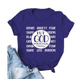 Chemise chrétienne pour femme MAIS DIEU ! Psaume 73:26 T-shirts de foi