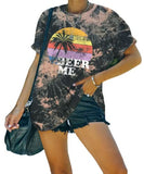 Beer Me Shirt Women Funny Drinking Tie Dye T-Shirt