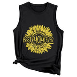 Beste Mama aller Zeiten im Sonnenblumen-Tank-Shirt für Frauen