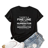 Chemise pour femmes, il y a une ligne fine entre le numérateur et le dénominateur