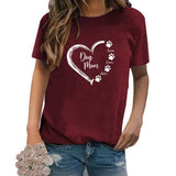 Damen-Hundemama-Shirt mit Namen, Geschenk für Hundeliebhaber