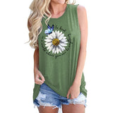 in A World Where You Can Be Anything Be Kind Shirt for Women Be Kind DaisyTank Tops