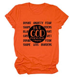Chemise chrétienne pour femme MAIS DIEU ! Psaume 73:26 T-shirts de foi