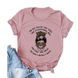 Damen T-Shirt mit Aufdruck „I'm Not Sugar and Spice and Everything Nice“