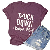 Women Touchdown Season Football T-Shirt Game Day Football Shirt