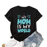 Cadeau pour maman t-shirts femmes ma maman est ma chemise de fête des mères mondiale
