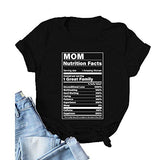 Women MOM Nutritional Facts T-Shirt Gift for Mom