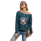 Chemise à manches longues pour femmes, chemise à la mode de noël