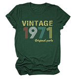 Damen T-Shirt zum 50. Geburtstag, Vintage 1971