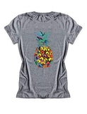 Women Colorful Pineapple T-Shirt