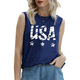Débardeurs patriotiques pour femmes, chemise drapeau américain du 4 juillet