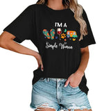 Frauen Ich bin eine einfache Frau T-Shirt Campers Life Shirt