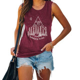 Women Wander More Shirt Adventure Outdoor Camping Graphic Tank Tops