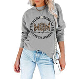 Mom Mode Shirt for Women All Day Everyday Mom Mode Long Sleeve Sweatshirt