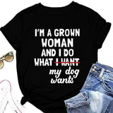 T-Shirt de nouveauté drôle pour femmes, je suis une femme adulte et je fais des t-shirts cadeaux classiques
