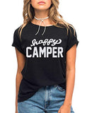 T-shirt Happy Camper pour femme