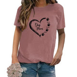 Damen-Hundemama-Shirt mit Namen, Geschenk für Hundeliebhaber