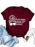 Damen Momlife T-Shirt mit Aufschrift „Ich bin nicht betrunken, ich gebe Snacks raus und schreie den Arsch“