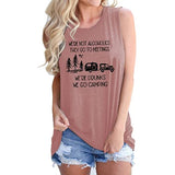 Women We're not Alcoholics They Go to Meetings We're Drunks We Go Camping T-Shirt Funny Camper Shirt