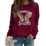 Damen Change Is Beautiful Shirt Schönes Schmetterlings-Sweatshirt