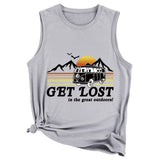 Women Get Lost in The Great Outdoors Tank Tops
