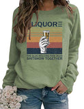 Damen Langarm-Sweatshirt mit Aufschrift „The Glue Holding This 2020 Shitshow Together“