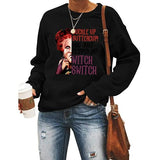 Women Buckle Up Buttercup You Just Flipped My Witch Switch Halloween Sweatshirt
