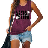 Baseball Mom Tank Top Baseball Mom Shirt for Women Graphic Tank Top