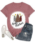 Merry Christmas Tees Women Christmas Tree T-Shirt