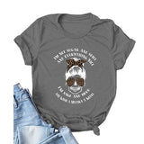 Damen T-Shirt mit Aufdruck „I'm Not Sugar and Spice and Everything Nice“