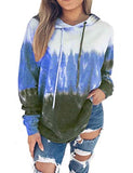 Women Tie dye Long Sleeve Fashion Hoodie