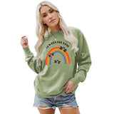 Bee Kind Sweatshirt Damen Regenbogen Geschenk Be Kind Shirt