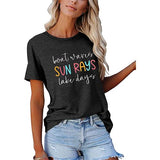 Femmes bateau vagues rayons de soleil lac jours mode T-Shirt rayons de soleil chemise